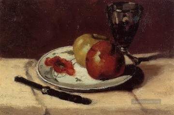  life Werke - Stillleben Äpfel und ein Glas Paul Cezanne